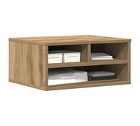 vidaXL Supporto per Stampante Rovere Artigianale 49x40x22,5 cm Legno Ingegnerizzato