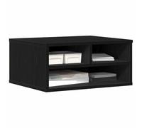 vidaXL Supporto per Stampante Rovere Nero 49 x 40 x 22.5 cm, Supporto per Stampante Moderno, Arredamento in Legno, Design salvaspazio, Organizer Compatto e Pratico