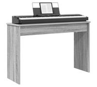 vidaXL Supporto per Tastiera Grigio Sonoma 100 x 32 x 64 cm, Supporto per tastiera moderno rettangolare, arredamento musicale durevole per posizionamento di strumenti e aiuto alla pratica in salotto