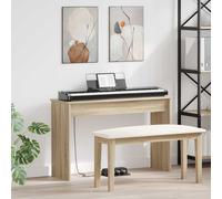 vidaXL Supporto per Tastiera Rovere Sonoma 100 x 32 x 64 cm