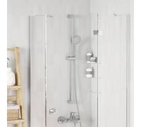 vidaXL Supporto per Testa di Doccia Cromato 101 cm Acciaio Inox