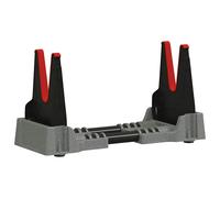 vidaXL Supporto per tiro Regolabile Grigio 46 x 14 x 19,5 cm Plastica