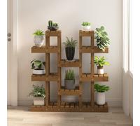 vidaXL Supporto Piante Ambra 104,5x25x109,5 cm Legno Massello di Pino