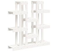 vidaXL Supporto Piante Bianco 104,5x25x109,5 cm Legno Massello di Pino