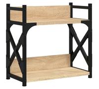 vidaXL Supporto Stampante 2 Piani Rovere Sonoma 40x20x40cm Multistrato