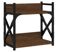 vidaXL Supporto Stampante 2Piani Rovere Marrone 40x20x40cm Multistrato