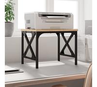 vidaXL Supporto Stampante Rovere Sonoma 40x30x31 cm Legno Multistrato