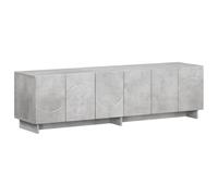 vidaXL Supporto TV 140 x 34.5 x 40 cm Grigio Cemento