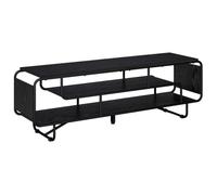 vidaXL Supporto TV 140 x 36 x 45 cm Rovere Nero Legno ingegnerizzato