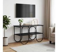 vidaXL Supporto TV 80 x 40 x 50 cm Rovere Nero Legno multistrato