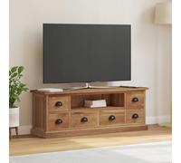 vidaXL Supporto TV Naturale 110 x 30 x 40 cm Legno di teak solido