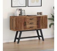 vidaXL Supporto TV Naturale 110 x 30 x 75 cm Legno di teak solido