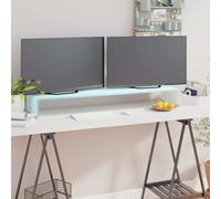 vidaXL Supporto TV / Rialzo Monitor in Vetro Verde 110x30x13 cm