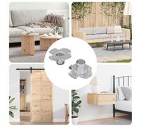 vidaXL T-nut con punte 2 pcs Argento M6 mm Acciaio