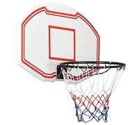 vidaXL Tabellone da Pallacanestro Bianco 90x60x2 cm Polietilene