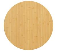 vidaXL Piano del Tavolo Ø60x1,5 cm in Bambù