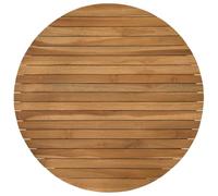 vidaXL Piano del tavolo Ø 70 x 3,5 Rotondo Legno di teak solido, Tavolo in teak, design moderno, mobile per casa, scrivania interna, esterna, pezzo personalizzato, superficie marrone