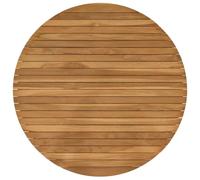 vidaXL Piano del tavolo Ø 90 x 3,5 Rotondo Legno di teak solido, Tavolo in teak, design moderno, mobile per casa, scrivania interna, esterna, pezzo personalizzato, superficie marrone