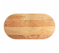 vidaXL Tafelblad 100x50x4 cm ovaal massief eikenhout lichtbruin