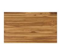 vidaXL Piano del tavolo 120 x 70 x 3,5 cm Rettangolare Naturale, Piano in Teak Elegante, Tavolo da Pranzo Moderno, Mobile Funzionale e di Stile