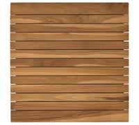 vidaXL Piano del tavolo 50 x 50 x 3,5 cm Quadrato Legno di teak solido, Tavolo in teak, design moderno, mobile per casa, scrivania interna, esterna, pezzo personalizzato, superficie marrone
