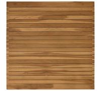 vidaXL Piano del tavolo 80 x 80 x 3,5 cm Quadrato Legno di teak solido, Tavolo in teak, design moderno, mobile per casa, scrivania interna, esterna, pezzo personalizzato, superficie marrone