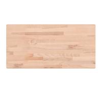 vidaXL Piano tavolo 100x50x1,5 cm Rettangolare Legno massello faggio