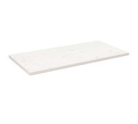 vidaXL Piano Tavolo Bianco 110x60x2,5 Legno Massello Pino Rettangolare, Piano Tavolo in Legno, Piano Tavolo da Pranzo, Piano tavolino
