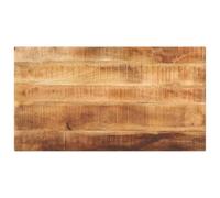 vidaXL Tafelblad rechthoekig 110x70x2,5 cm massief ruw mangohout