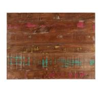 vidaXL Piano Tavolo 80x70x2,5 cm Rettangolare in Massello di Recupero, Piano per Tavolo Rettangolare, Piano Tavolo in Legno, Piano per Tavolo da Pranzo