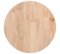 vidaXL Piano Tavolo Rotondo Ø30x3 cm in Legno Massello di Pino
