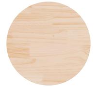 vidaXL Piano Tavolo Rotondo Ø50x3 cm in Legno Massello di Pino
