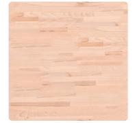 vidaXL Piano per Tavolo 70x70x2,5 cm Quadrato Legno Massello di Faggio
