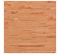 vidaXL Piano per Tavolo 70x70x2,5 cm Quadrato Legno Massello di Faggio