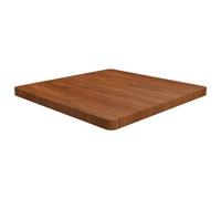 vidaXL Piano Tavolo Quadrato Marrone Scuro 70x70x4cm Rovere Trattato
