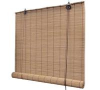 vidaXL Tapparella Avvolgibile Bambù Marrone 150x220 cm Tenda a Rullo Oscurante