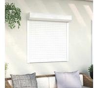 vidaXL Tapparella Avvolgibile in Alluminio 100x100 cm Bianca