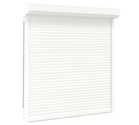 vidaXL Tapparella Avvolgibile Serranda Veneziana Robusta Resistente Durevole Utile Pratica Comoda Solida Facile da Usare in Alluminio 140x150cm Bianco