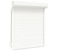 vidaXL Tapparella Avvolgibile Serranda Veneziana Robusta Resistente Durevole Utile Pratica Comoda Solida Facile da Usare in Alluminio 100x120cm Bianco