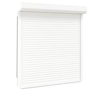 vidaXL Tapparella Avvolgibile Serranda Veneziana Robusta Resistente Durevole Utile Pratica Comoda Solida Facile da Usare in Alluminio 130x140cm Bianco