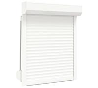 vidaXL Tapparella Avvolgibile Serranda Veneziana Robusta Resistente Durevole Utile Pratica Comoda Solida Facile da Usare in Alluminio 80x100cm Bianco