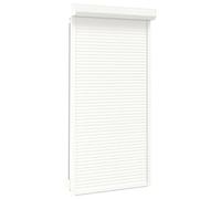 vidaXL Tapparella Avvolgibile Serranda Veneziana Robusta Resistente Durevole Utile Pratica Comoda Solida Facile da Usare in Alluminio 110x220cm Bianco