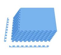 vidaXL Tappeti 24 pz Blu 8,64 m² Schiuma EVA