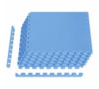 vidaXL Tappeti 6 pcs Blu 2,16 m² Schiuma EVA, Tappetini a puzzle interconnessi, proteggono il pavimento, perfetti per la palestra e il fitness
