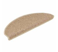 vidaXL Tappeti Autoadesivi Scale Aspetto Sisal 15 pz 65x21x4 cm Sabbia