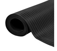 vidaXL TAPPETI IN GOMMA ANTISCIVOLO 2X1 MT MODELLO A NERVRE TAPPETO DA TERRA