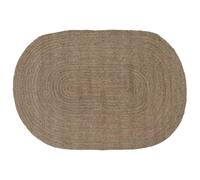 vidaXL Tappeti per area Grigio 122 x 183 cm Juta