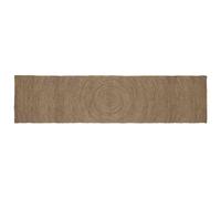 vidaXL Tappeti per area Grigio 80 x 400 cm Juta