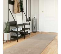 vidaXL Tappeti per area HUARTE Sabbia 500 x 80 cm Poliestere