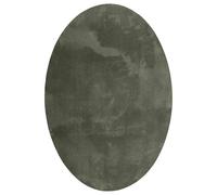 vidaXL Tappeto HUARTE Verde foresta 140 x 200 cm Poliestere, Tappeto ovali pieghevole per interni ed esterni, moderno, antiscivolo, arredo chic per il tuo soggiorno